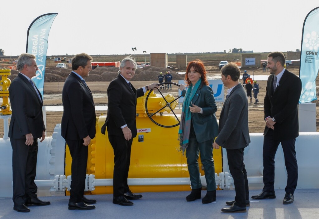 Alberto Fernández destaca logros en la inauguración del gasoducto Néstor Kirchner - Foto: NA