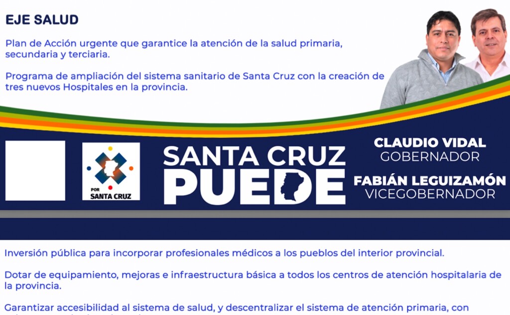 Las propuestas de Vidal y SER Santa Cruz - 