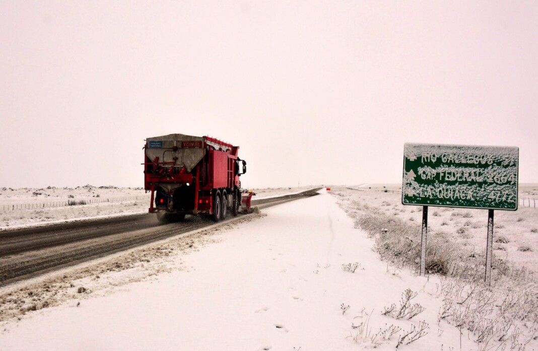 Rutas transitables con precaución luego de la nieve