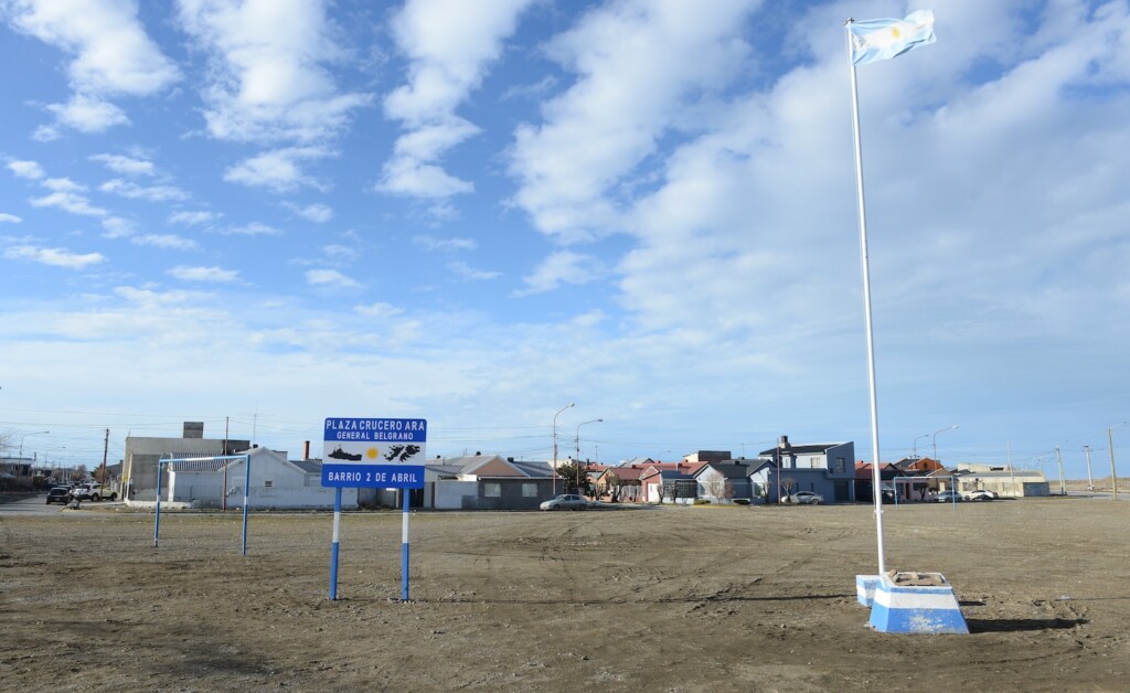 Plaza Crucero ARA General Belgrano en Río Gallegos - Foto: OPI Santa Cruz/Francisco Muñoz