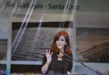 Causa Cuadernos inicia juicio el 6 de noviembre con 87 acusados Cristina Kirchner siendo Presidenta de la Nación anuncia las obras de la represas sobre el río Santa Cruz - Foto: OPI Santa Cruz/Francisco Muñoz