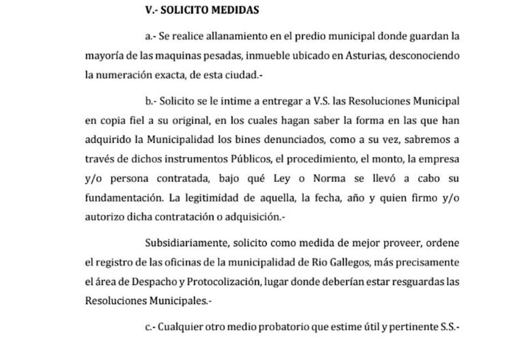 Lázaro Báez denunció penalmente al Intendente Pablo Grasso por el uso indebido, irregular e ilegal de maquinarias de Austral Construcciones SA