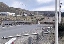 La ruta Nacional 3 en el acceso a Comodoro Rivadavia -