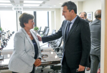 Reunión de Sergio Massa y Kristalina Georgieva directora del FMI - Foto: Ministerio de Economía