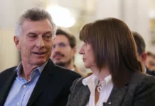 El ex presidente Mauricio Macri, junto a Patricia Bullrich - Foto: NA