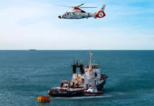 Evacuaron de emergencia a marinero de buque pesquero Un simulacro de rescate de la Prefectura Naval Argentina - Foto: prefectura