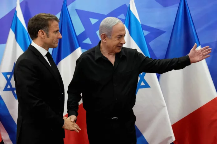 Emmanuel Macron prometió solidaridad con Israel
