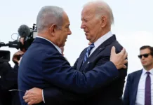Joe Biden llegó a Israel fue recibido por Benjamín Netanyahu - Foto: NA