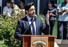 El Intendente de Perito Moreno Mauro Casarini