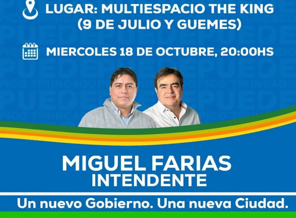 La cloaca de la política provincial. Operadores de un candidato a Intendente de Pico Truncado del partido de Jose María Carambia, busca gente que compre votos por $ 5.000,00