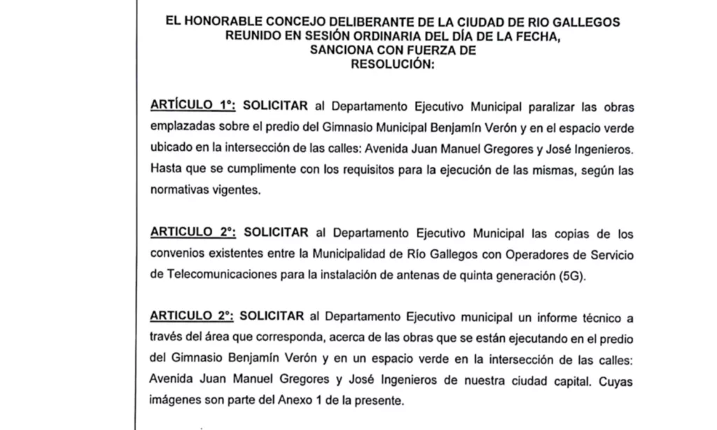 El conflicto por las antenas 5G en Río Gallegos ponen de pie a dos barriadas y el municipio lo impulsa e insiste, empoderado por la reelección del intendente Grasso