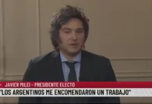 El presidente electo Milei anuncia reformas del Estado y sesiones extraordinarias