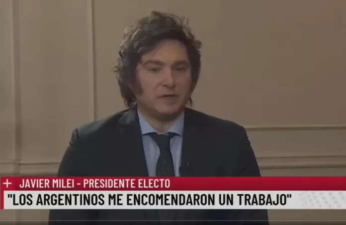 El presidente electo Milei anuncia reformas del Estado y sesiones extraordinarias