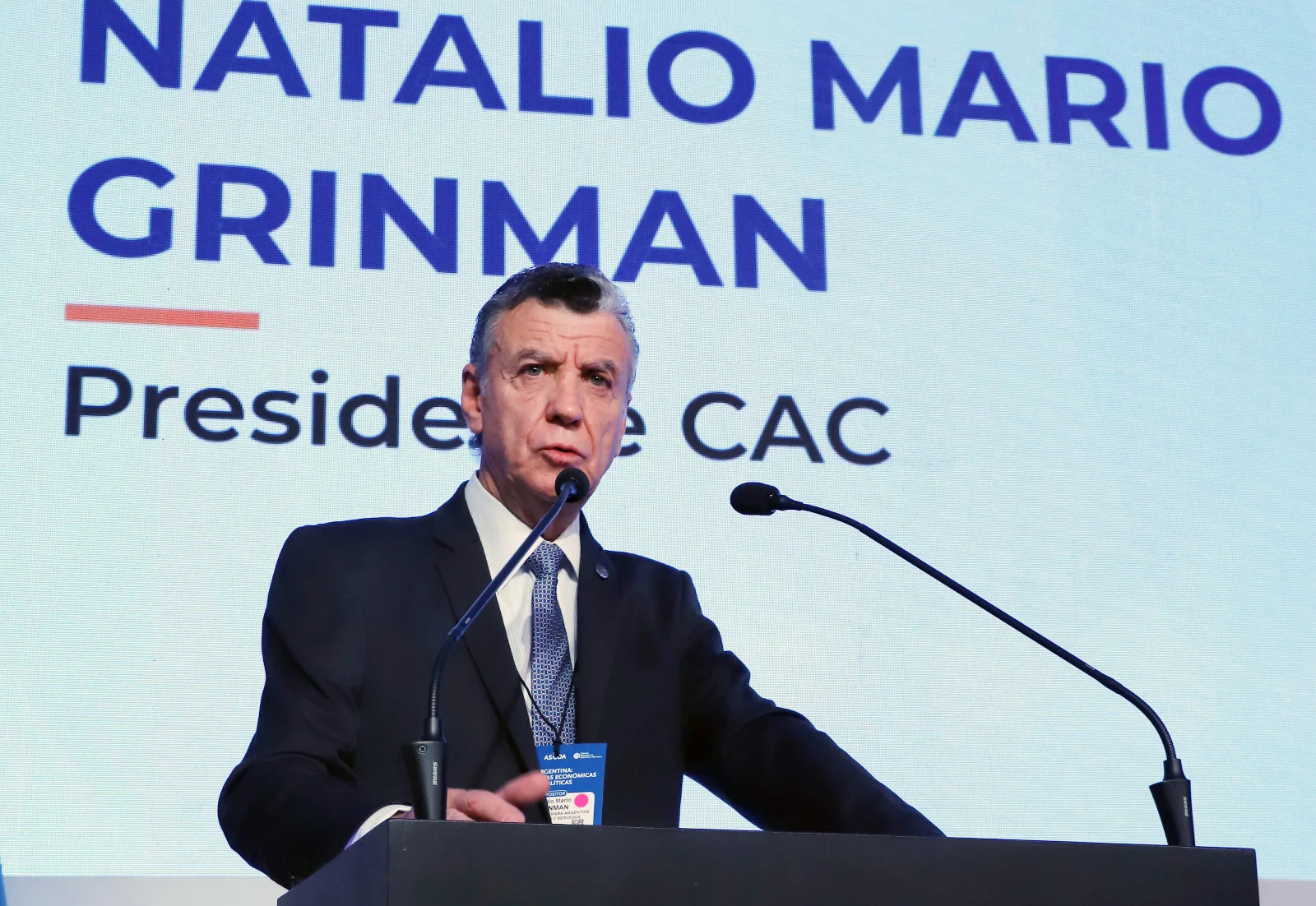 l presidente de la Cámara Argentina de Comercio (CAC), Natalio Mario Grinman - Foto: NA
