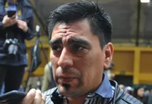 Fernando Españon intendente de 28 de Noviembre - Foto: