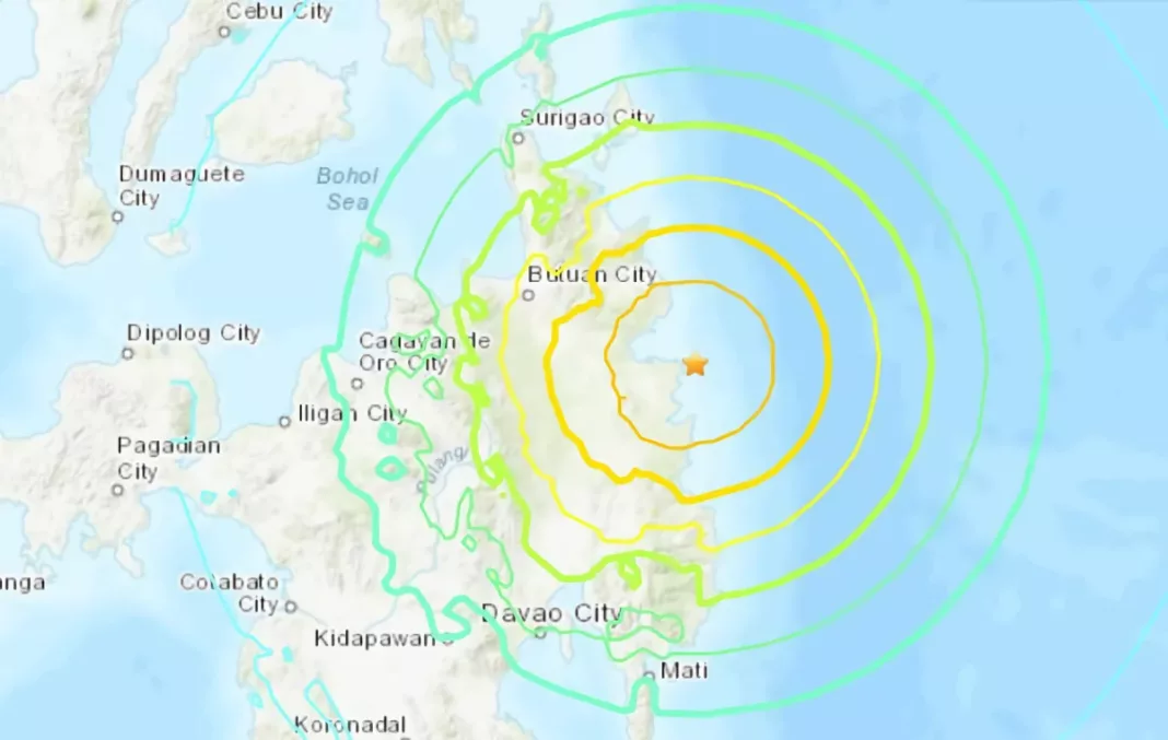 Sismo de magnitud 7,5 sacude Mindanao, Filipinas, generando alertas de tsunami