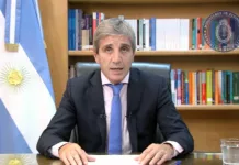 El ministro de Economía, Luis Caputo -