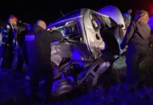 Fuerte choque entre dos autos en el acceso sur de Río Gallegos Fuerte choque entre dos autos en el acceso sur de Río Gallegos