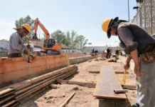 Preocupa la desocupación del sector de la construcción en Chubut La construcción en Argentina - Foto: NA