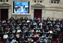 Intenso debate en la Cámara de Diputados sobre la Ley Ómnibus Intenso debate en la Cámara de Diputados sobre la Ley Ómnibus - Foto: NA