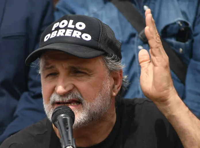 El dirigente del Polo Obrero, Eduardo Belliboni - Foto: NA