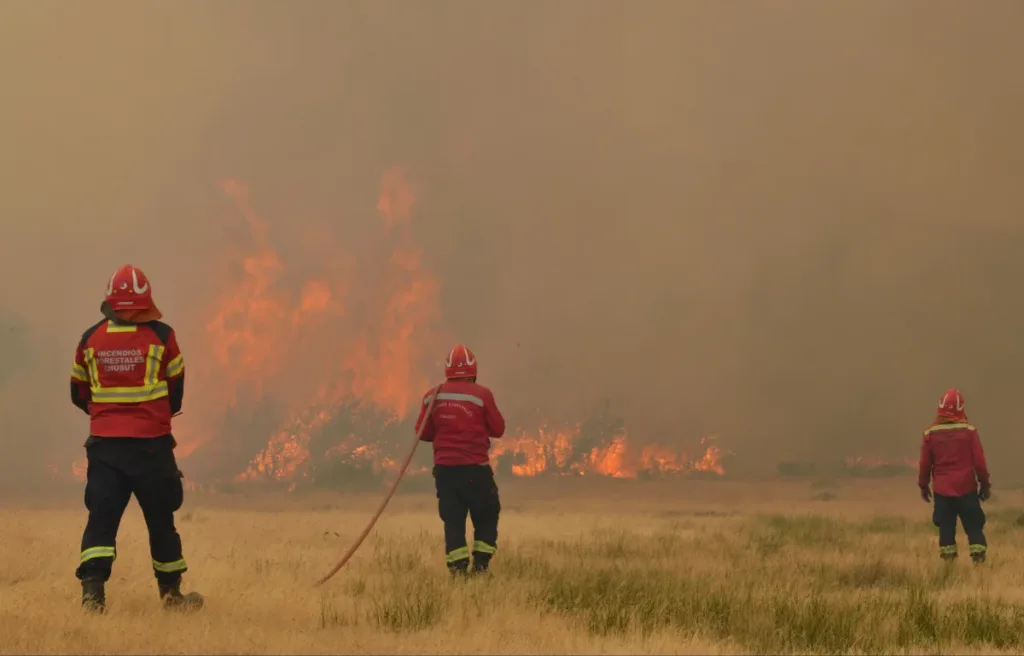 Continúa la batalla contra incendio en Parque Nacional Los Alerces - Foto: Gobierno de Chubut