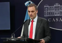 Vocero presidencial niega internas entre Milei y Villarruel El vocero presidencial, Manuel Adorni - Foto: Presidencia