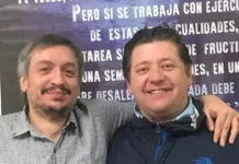 El Gobierno de Claudio Vidal, sucursal del Instituto Patria. Trabaja codo a codo con el vocero de Oscar Parrilli, su presidente. Segundas y terceras líneas, todos kirchneristas El Ministro de Gobierno de Santa Cruz Pedro Luxen junto a Máximo Kirchner -