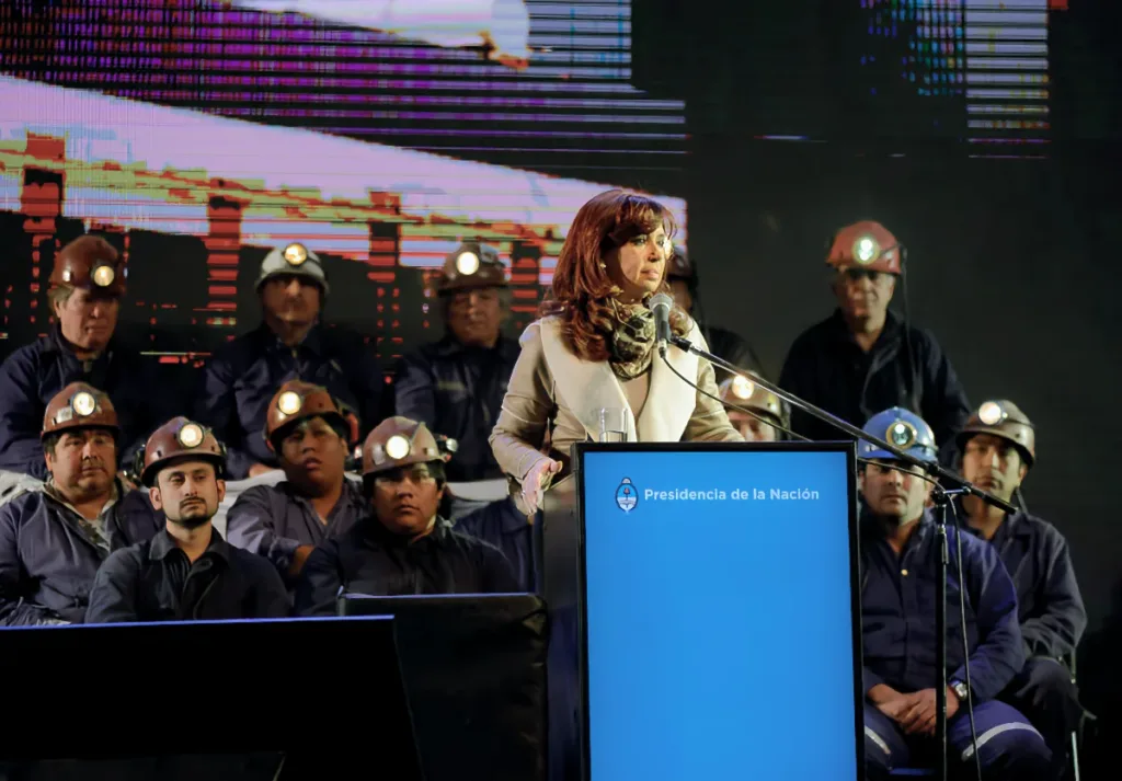 La ex presidenta Cristina Kirchner en la inauguración de la Megausina de Río Turbio el 04 de Septiembre de 2015 – Foto: OPI Santa Cruz/Francisco Muñoz