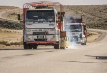 Inicio de trabajos de señalización en Ruta Nacional 40 Inicio de trabajos de señalización en Ruta Nacional 40