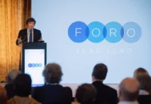 Casa militar se hará cargo de la seguridad de Milei durante la Feria del Libro El presidente Milei expone en Foro empresarial en Bariloche - Foto: NA