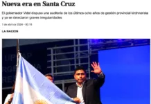 El diario La Nación hizo una publinota del gobierno de Claudio Vidal sin profundizar en la verificación de los datos ni en la generalidad de los hechos que enumera como “grandes revelaciones” La nota del diario La Nación - Captura pantalla