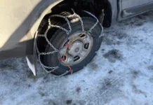 Solicitan uso obligatorio de cadenas o cubiertas con clavos en acceso al glaciar Perito Moreno Solicitan uso obligatorio de cadenas o cubiertas con clavos en acceso al glaciar Perito Moreno - Foto: OPI Santa Cruz