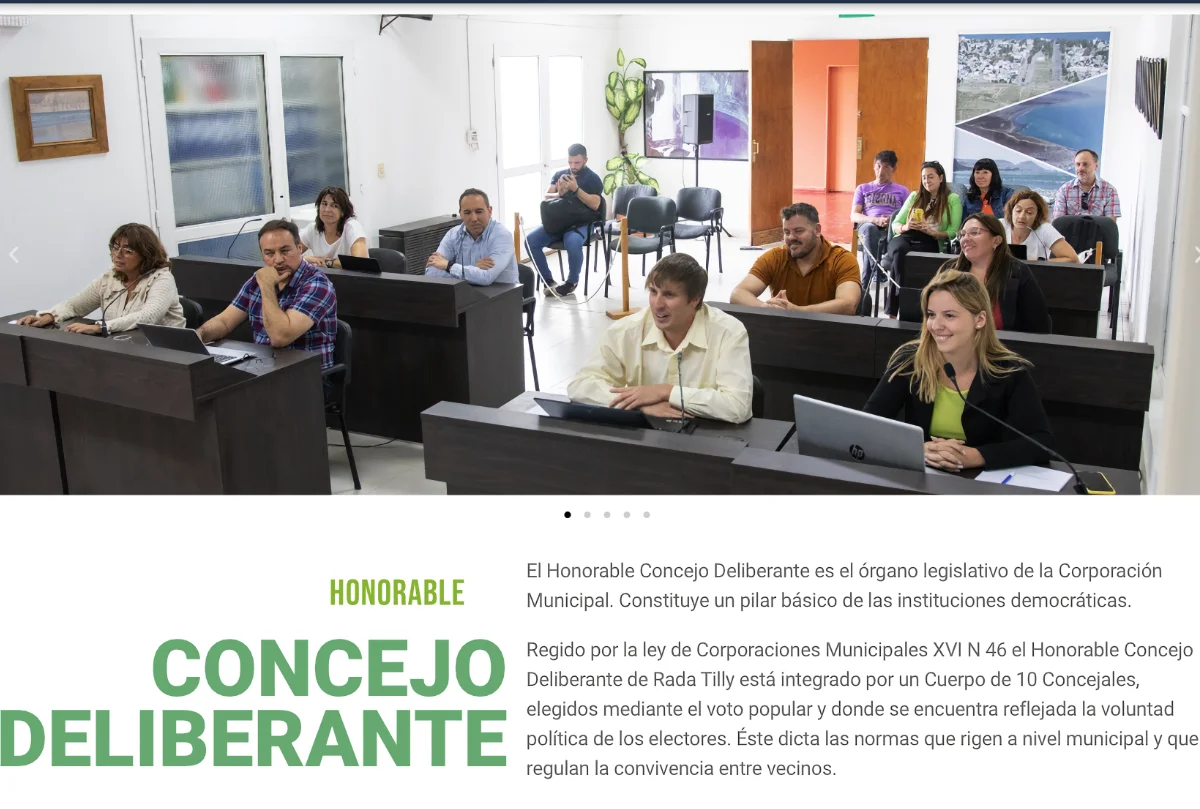 Lanzan portal web del Concejo Deliberante de Rada Tilly Lanzan portal web del Concejo Deliberante de Rada Tilly
