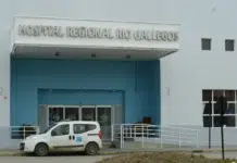 Por la escarcha, una mujer se cayó y fracturó una pierna El hospital regional de Río Gallegos - Foto: OPI Santa Cruz/Francisco Muñoz