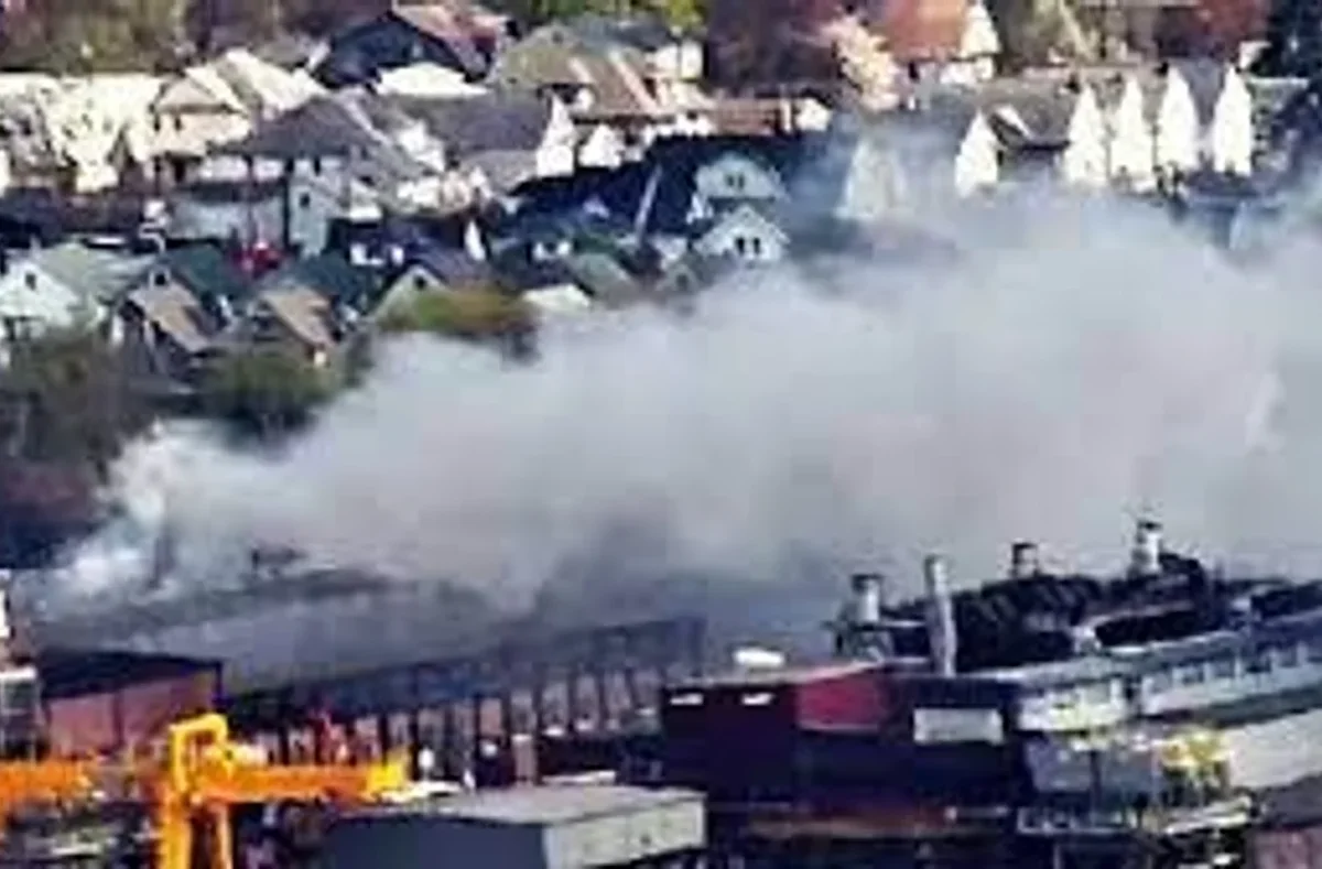 Incendio en fábrica de municiones destinadas a Ucrania en Estados Unidos - Incendio en fábrica de municiones destinadas a Ucrania en Estados Unidos -