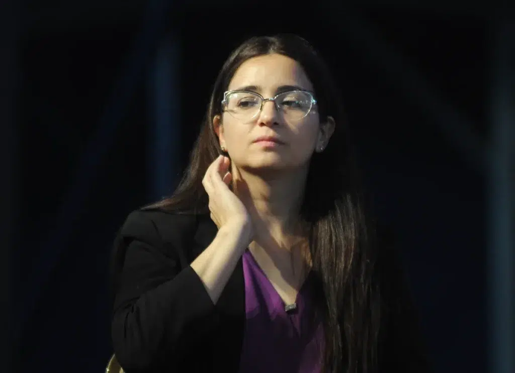 La Ministro de Economía de Santa Cruz, Contadora Marilina Jaramillo - Foto: OPI Santa Cruz/Francisco Muñoz