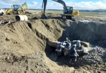 Suspensión de clases en Río Gallegos por reparación en toma de agua Trabajos en Palermo Aike en la válvula de agua - Foto: Gobierno Provincial