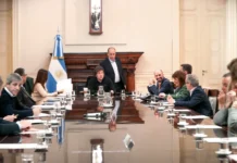 Capital Humano mantendrá su estructura Reunión de gabinete encabezada por el Presidente Javier Milei - Foto: NA