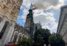Controlado incendio en la catedral de Rouen: sin víctimas reportadas Controlado incendio en la catedral de Rouen: sin víctimas reportadas