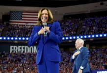 Kamala Harris, oficialmente nominada a la presidencia por el Partido Demócrata en Chicago Kamala Harris, oficialmente nominada a la presidencia por el Partido Demócrata en Chicago