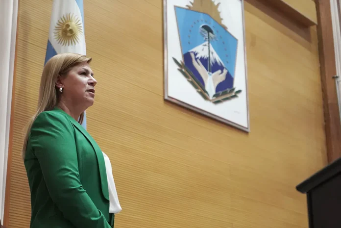 La vicegobernadora de Neuquén, Gloria Ruiz