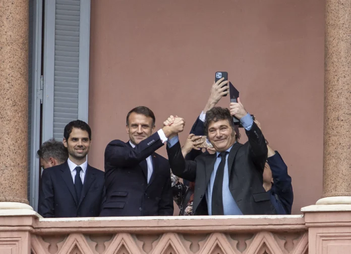 Milei y Macron se reunieron en Casa Rosada antes del G20 - Foto: NA