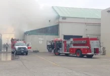 Se incendió un depósito en la Pesquera Vepez, que transita un grave conflicto laboral