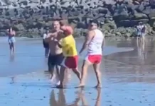 Echaron a guardavidas que se pelearon con un bañista en Playa Unión
