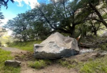 Últimos movimientos telúricos produjeron desmoronamientos de piedra en El Calafate y El Chalten