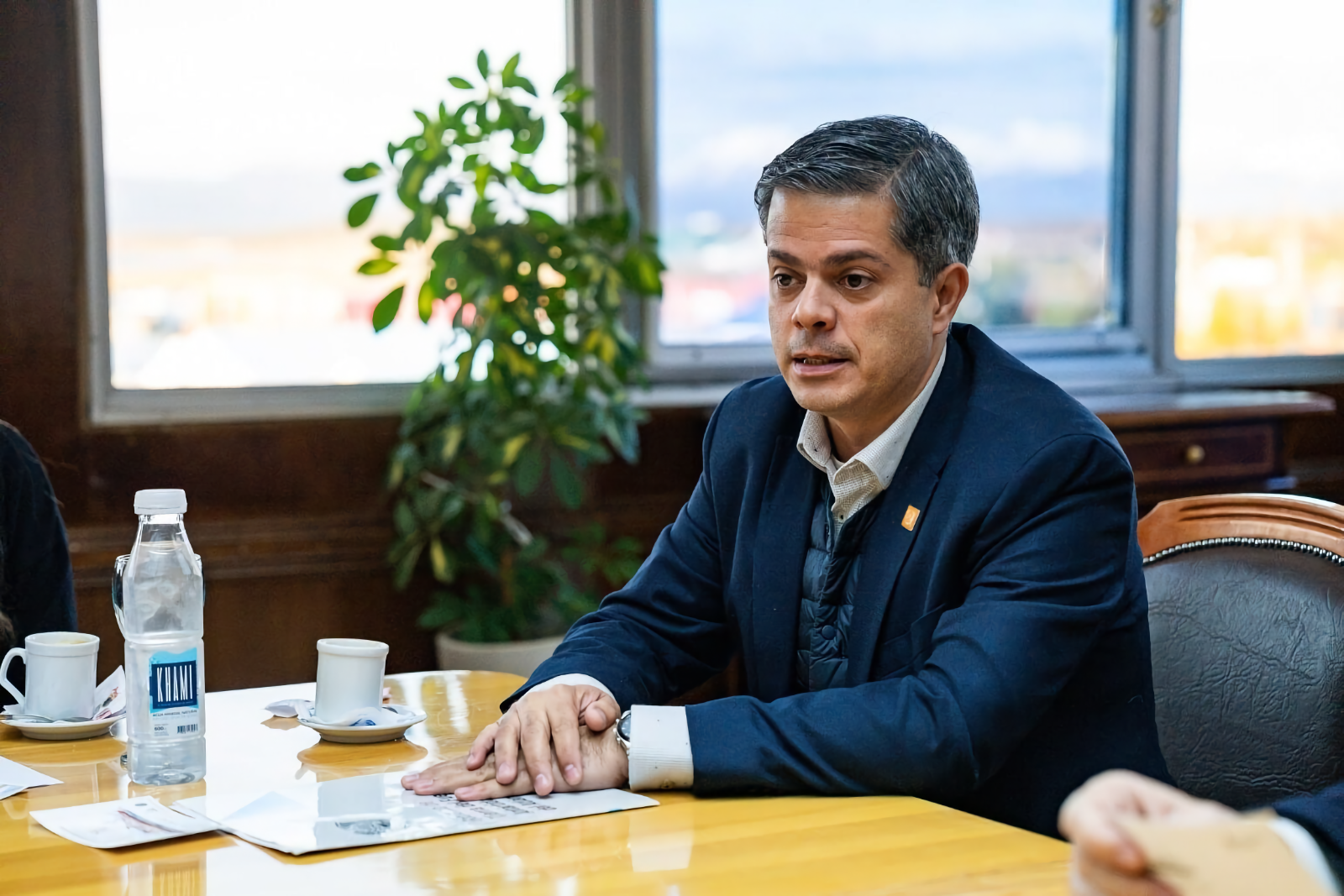 El secretario de Malvinas, Antártida, Islas del Atlántico Sur y Asuntos Internacionales de Tierra del Fuego, Andrés Dachary El secretario de Malvinas, Antártida, Islas del Atlántico Sur y Asuntos Internacionales de Tierra del Fuego, Andrés Dachary