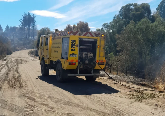 Quedan dos focos activos del incendio en el Parque Nacional Los Alerces
