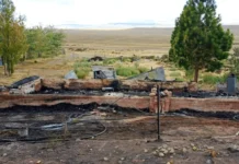 Un puesto de estancia se incendió y un trabajador rural fue atendido por posible intoxicación Incendio en estancia La Martina -