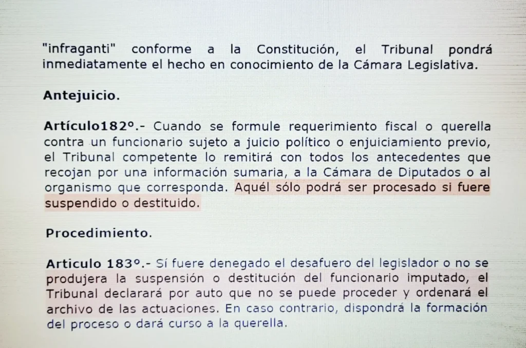 José Carambia, después de esta “explicación”, no debería decir que es abogado y mucho menos seguir como Senador de la Nación